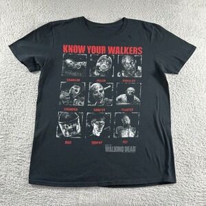 TWD The Walking‎ Dead Shirt Mens Medium Know Your Walkers Graphic Horror Zombies